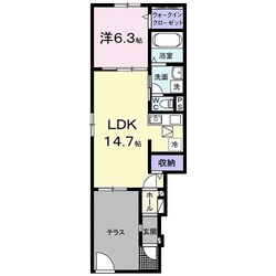 泉ケ丘駅 徒歩18分 1階の物件間取画像